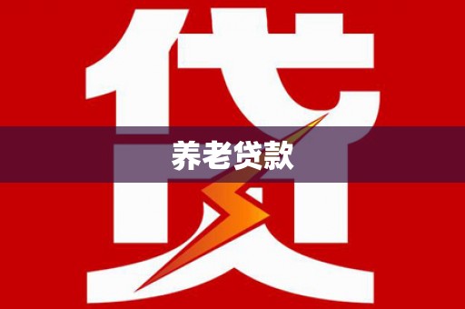 武平养老贷款