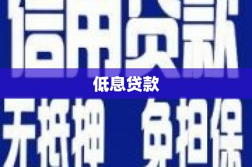 武平低息贷款