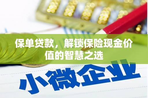 武平保单贷款，解锁保险现金价值的智慧之选