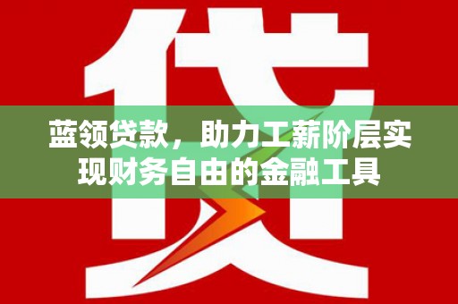 武平蓝领贷款，助力工薪阶层实现财务自由的金融工具