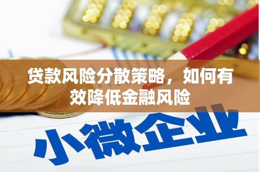 武平贷款风险分散策略，如何有效降低金融风险