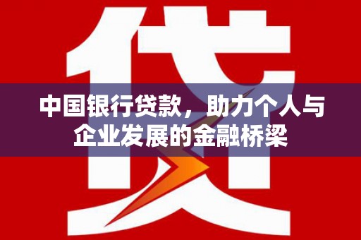 武平中国银行贷款，助力个人与企业发展的金融桥梁