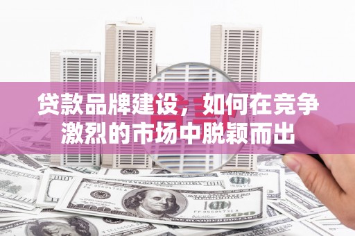 武平贷款品牌建设，如何在竞争激烈的市场中脱颖而出