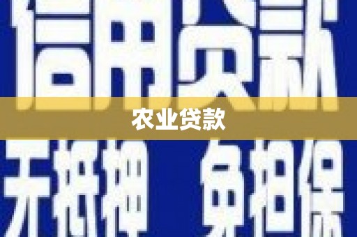 武平农业贷款