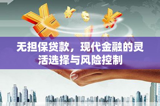 武平无担保贷款，现代金融的灵活选择与风险控制