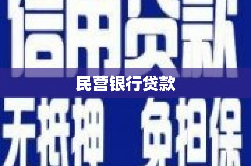 武平民营银行贷款