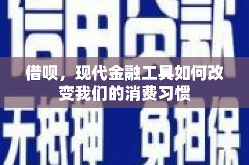 武平借呗，现代金融工具如何改变我们的消费习惯