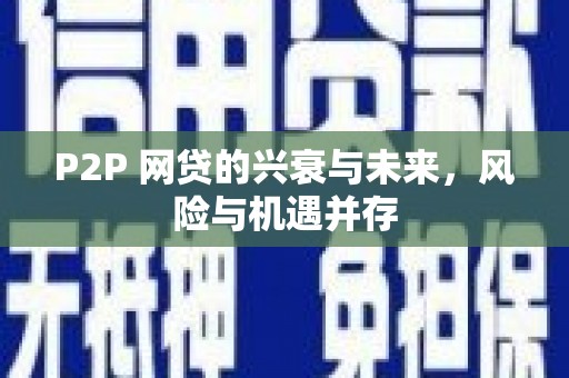 武平P2P 网贷的兴衰与未来，风险与机遇并存
