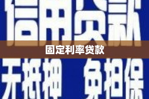 武平固定利率贷款